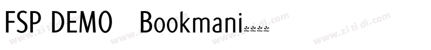 FSP DEMO   Bookmani字体转换